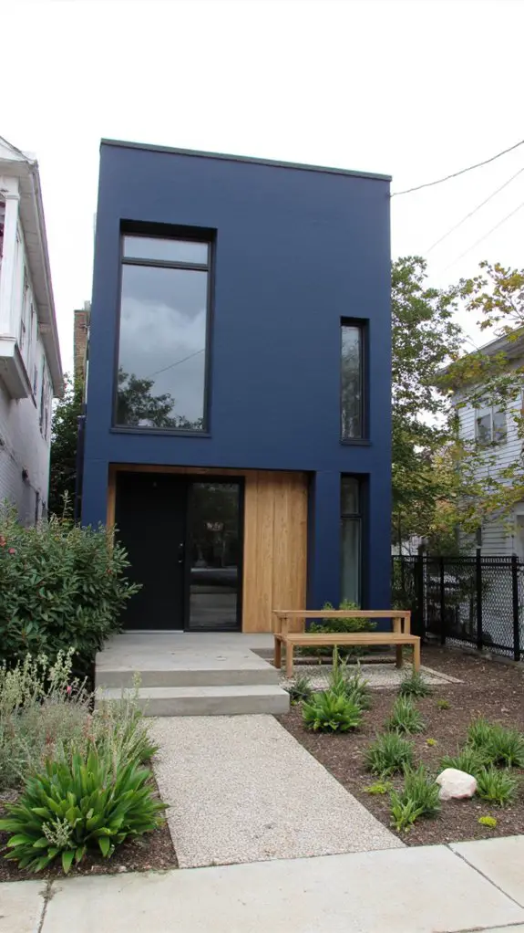 vibrant blue sleek design