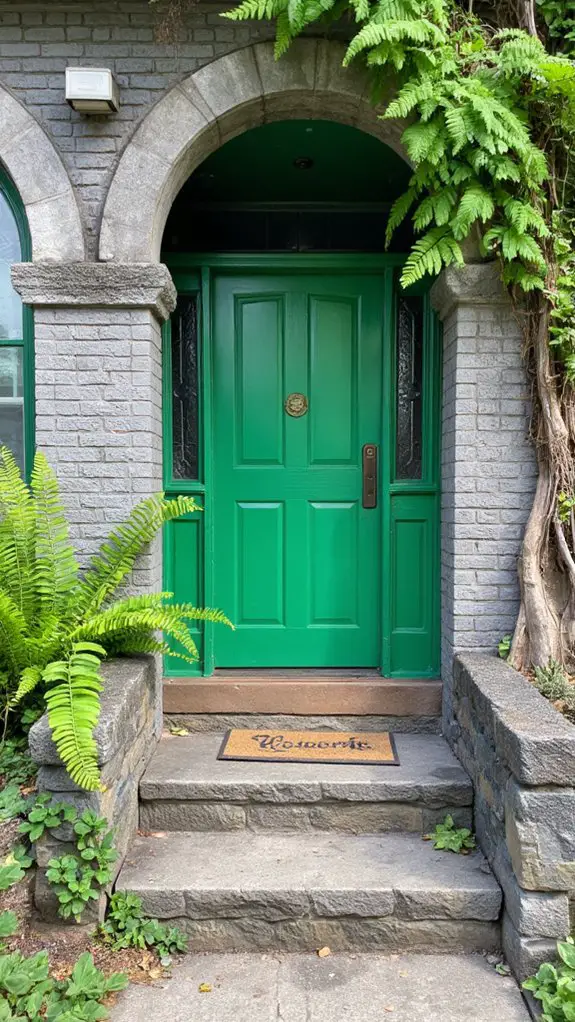 vibrant botanical door color