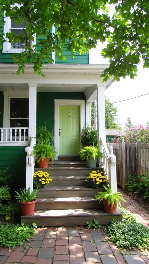 vibrant bright lime accents