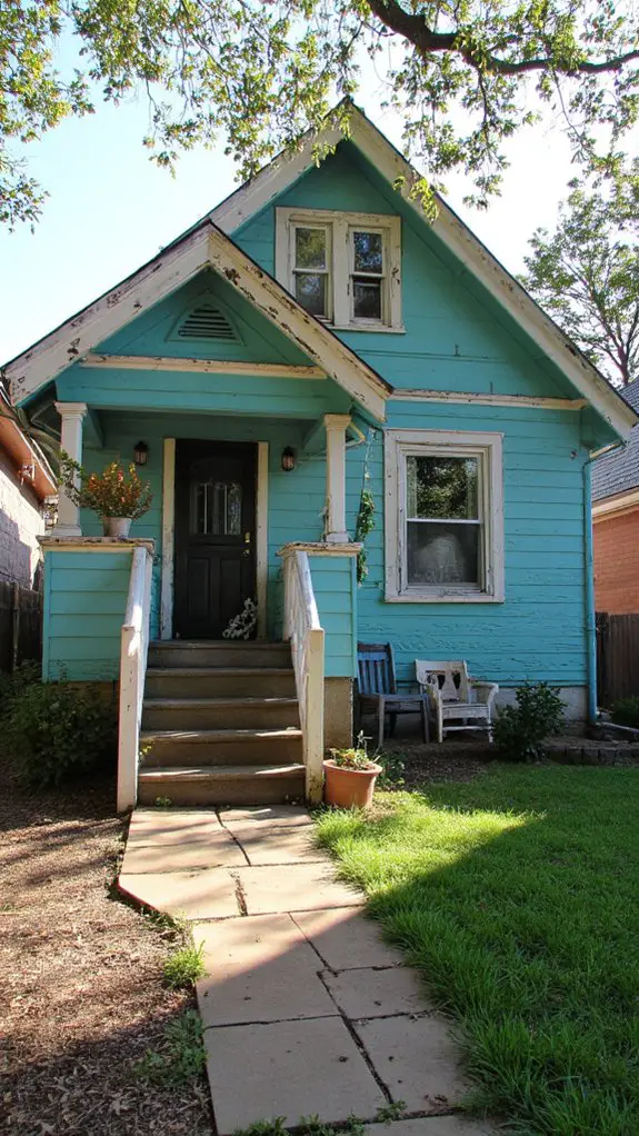 vibrant calming aqua exterior