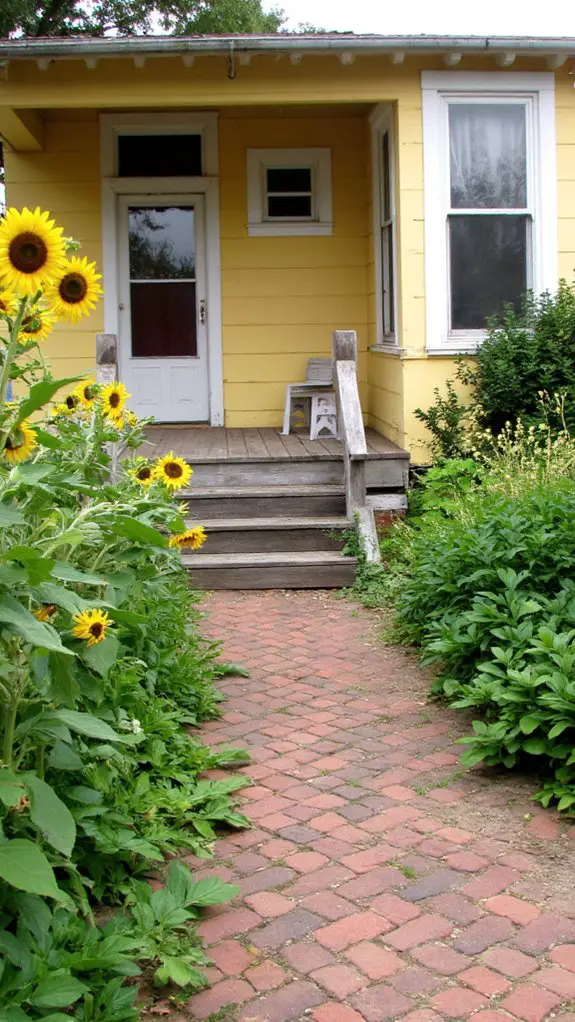 vibrant cheerful sunflower garden