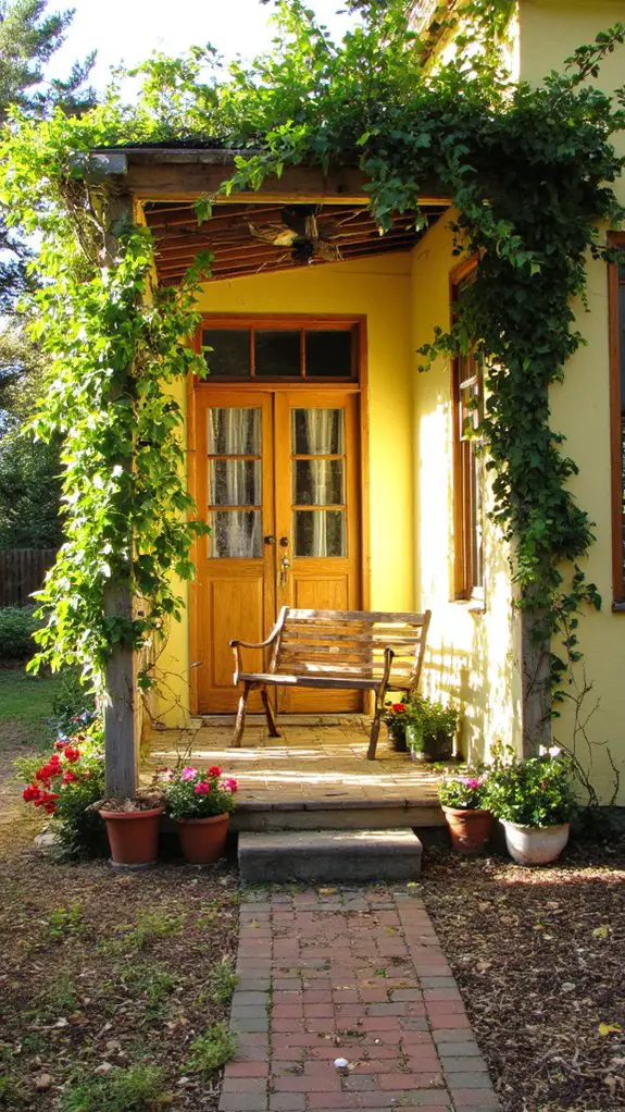 vibrant climbing vine gardens
