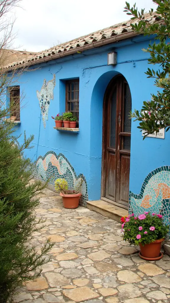 vibrant coastal mosaic designs