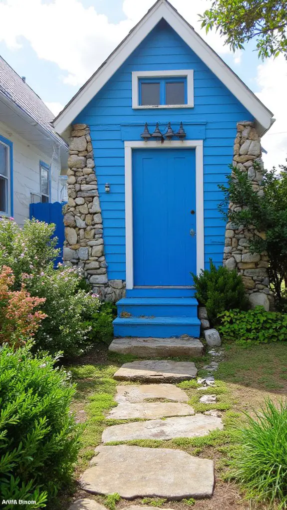 vibrant coastal retreat entrance
