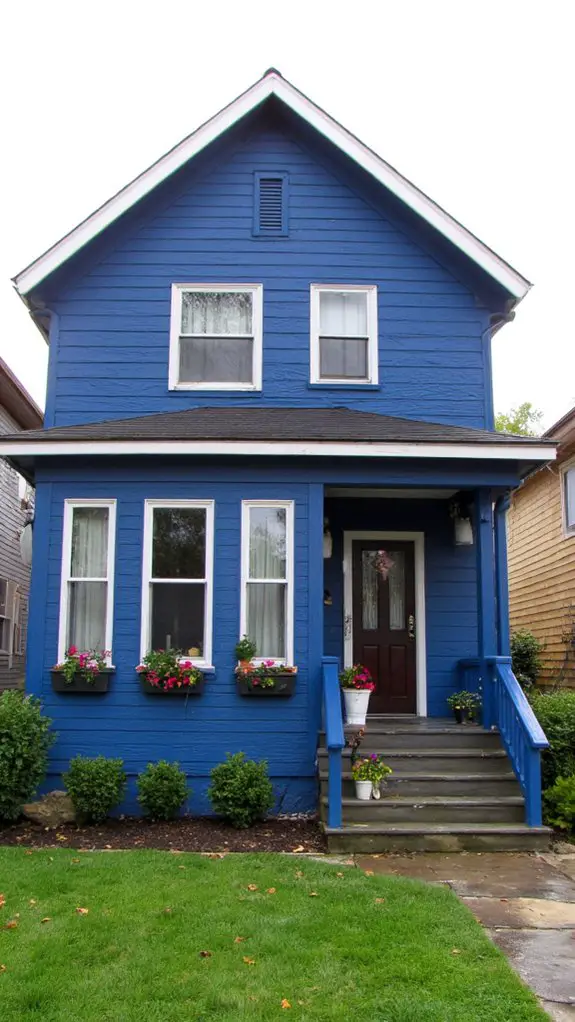 vibrant cobalt blue statement