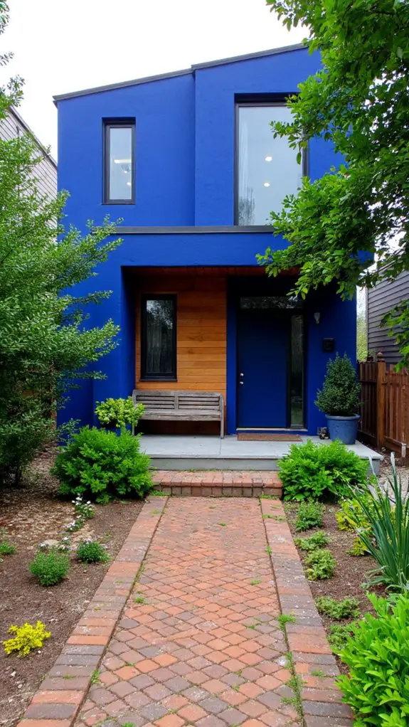 vibrant cobalt home exterior