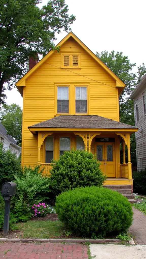 vibrant colonial golden yellow