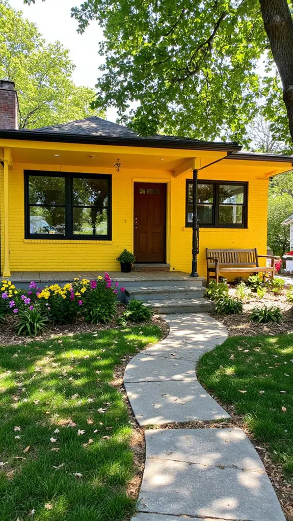 vibrant contemporary ranch house