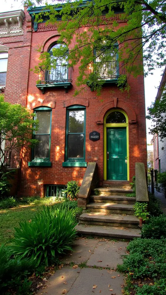 vibrant contrast in architecture