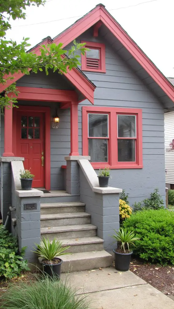 vibrant coral trim aesthetics