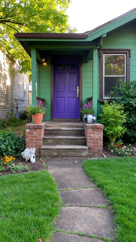 vibrant eclectic dramatic entrance