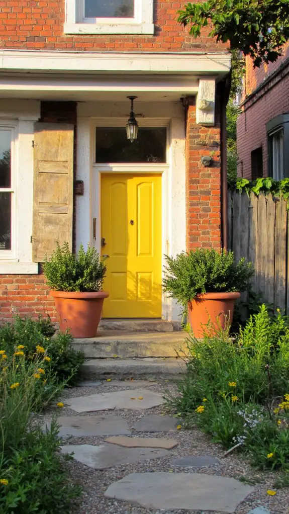 vibrant eclectic yellow accents