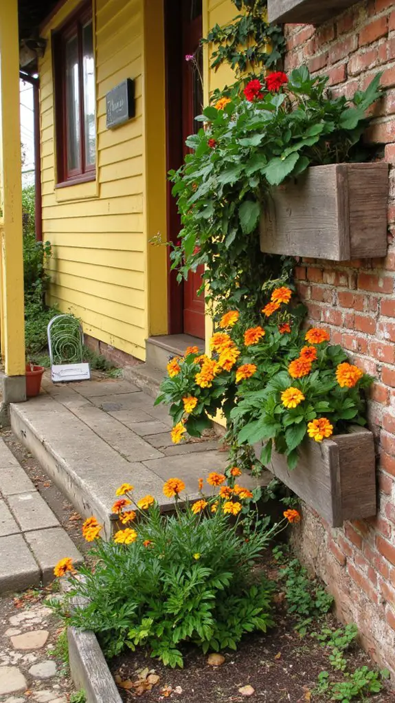 vibrant edible garden blooms