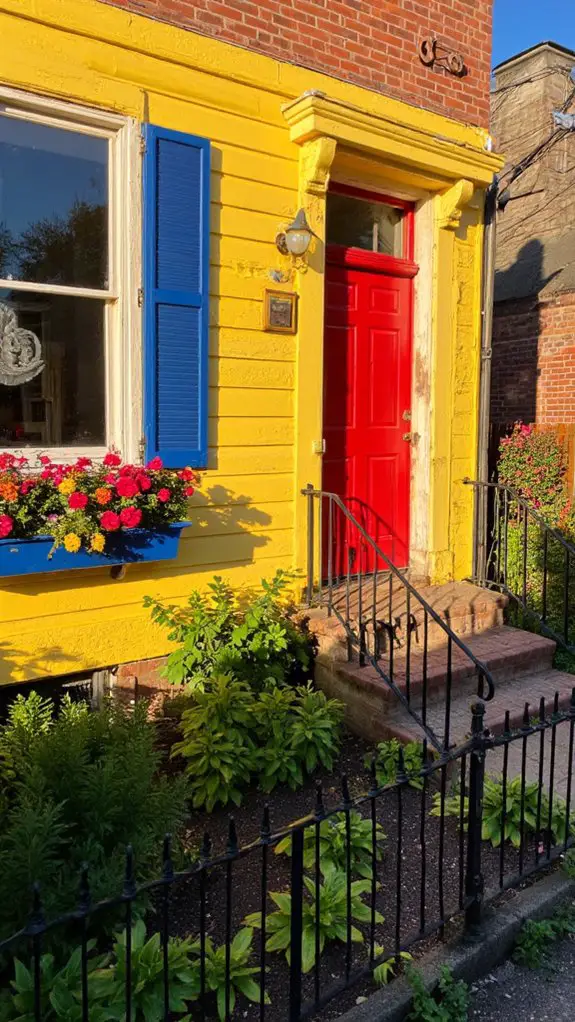 vibrant exterior home accents