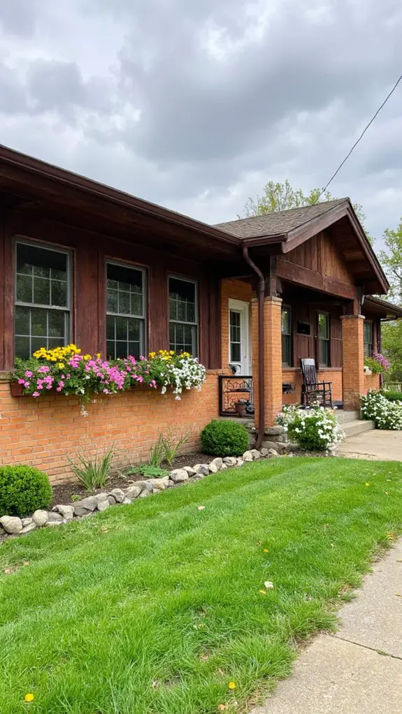 vibrant flowers enhance charm