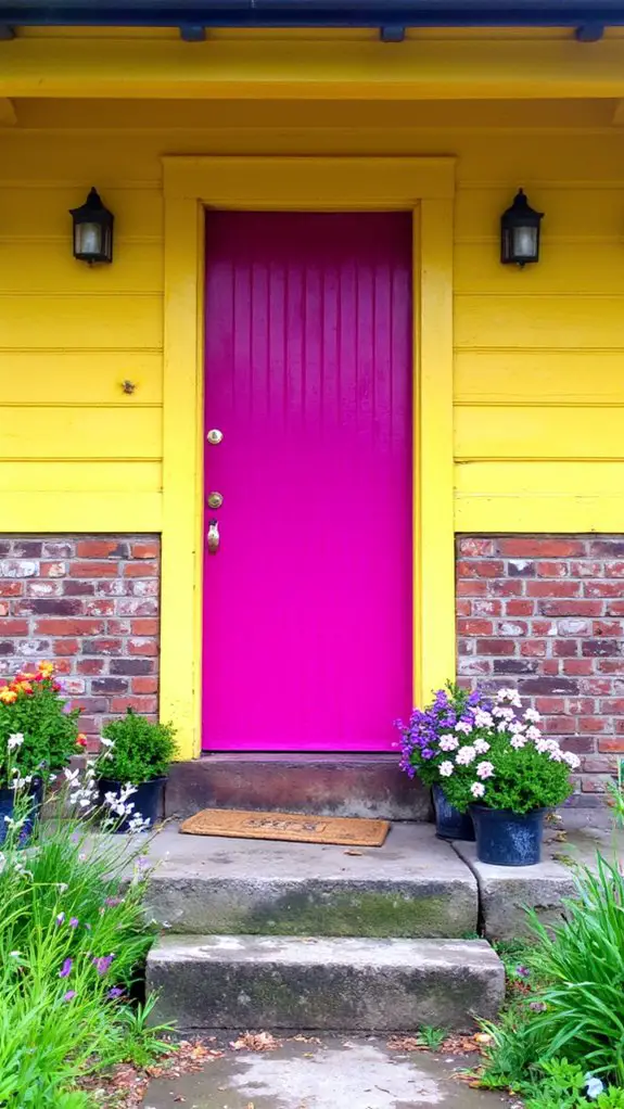 vibrant fuchsia door charm