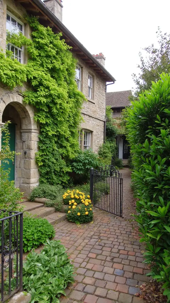 vibrant green cottage charm