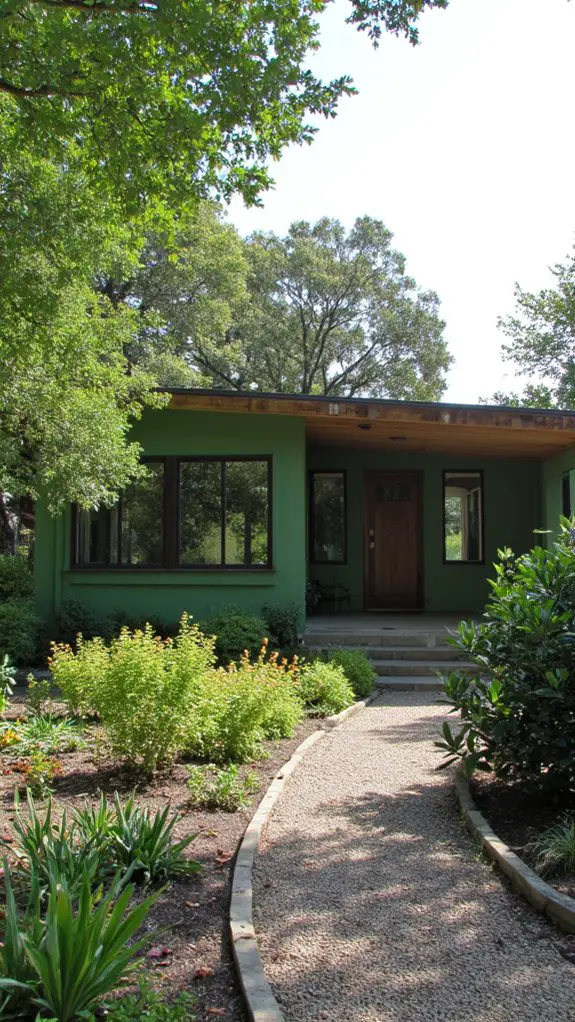 vibrant green eichler homes