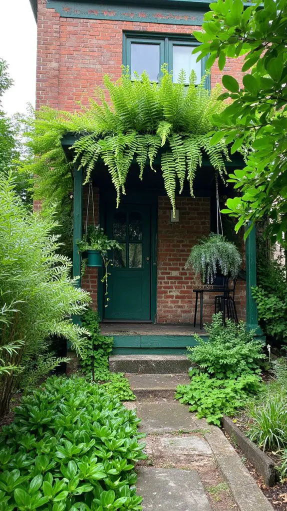 vibrant green exterior transformation