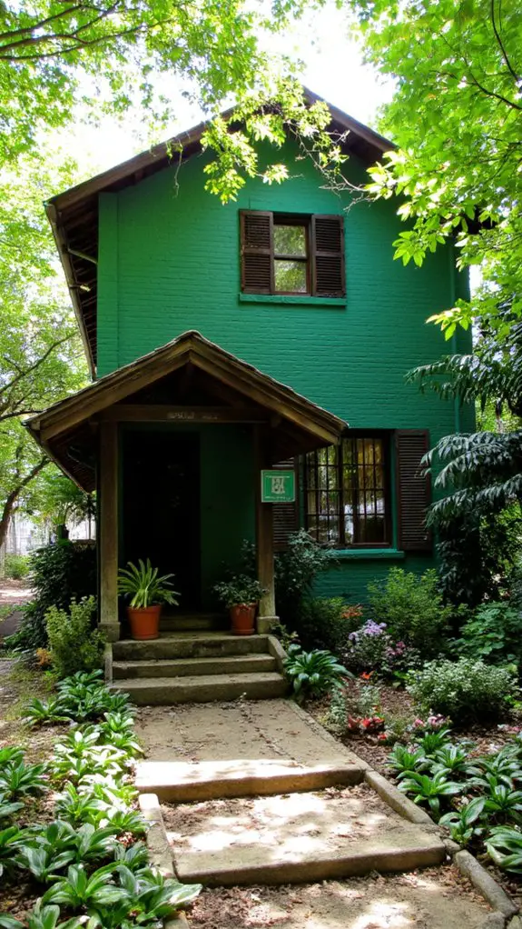 vibrant green natural retreat