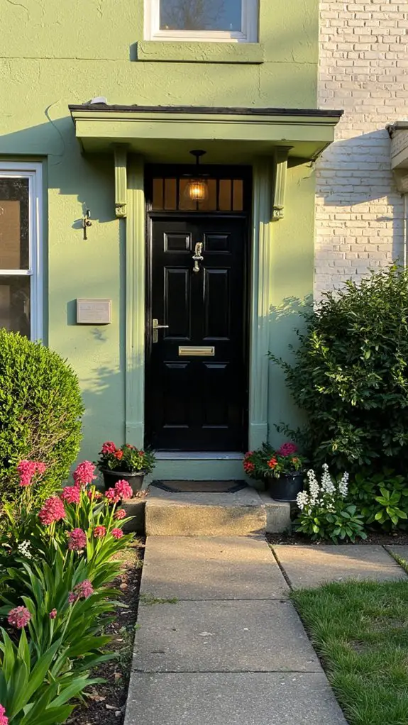 vibrant green striking black