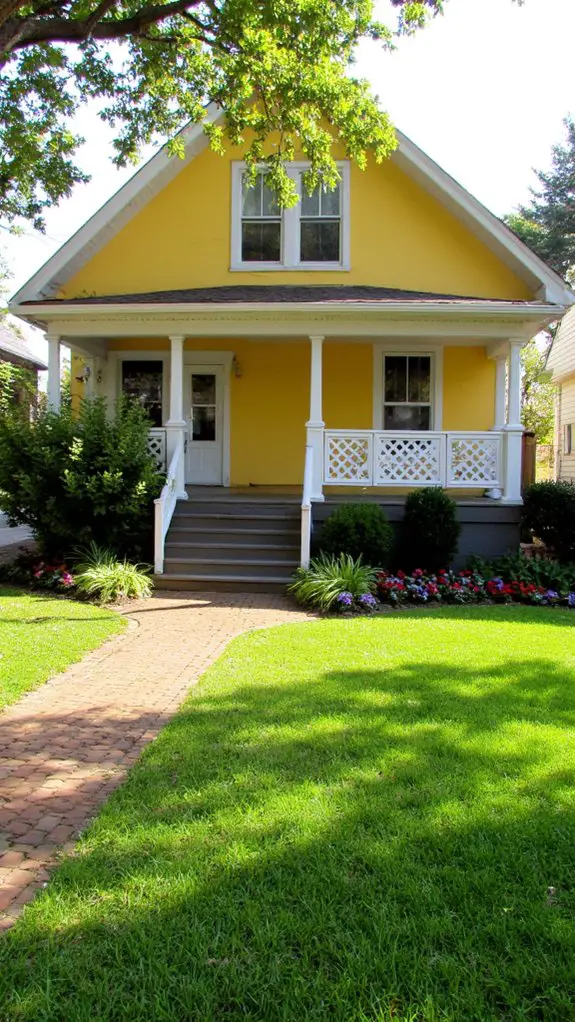 vibrant lawn enhances home