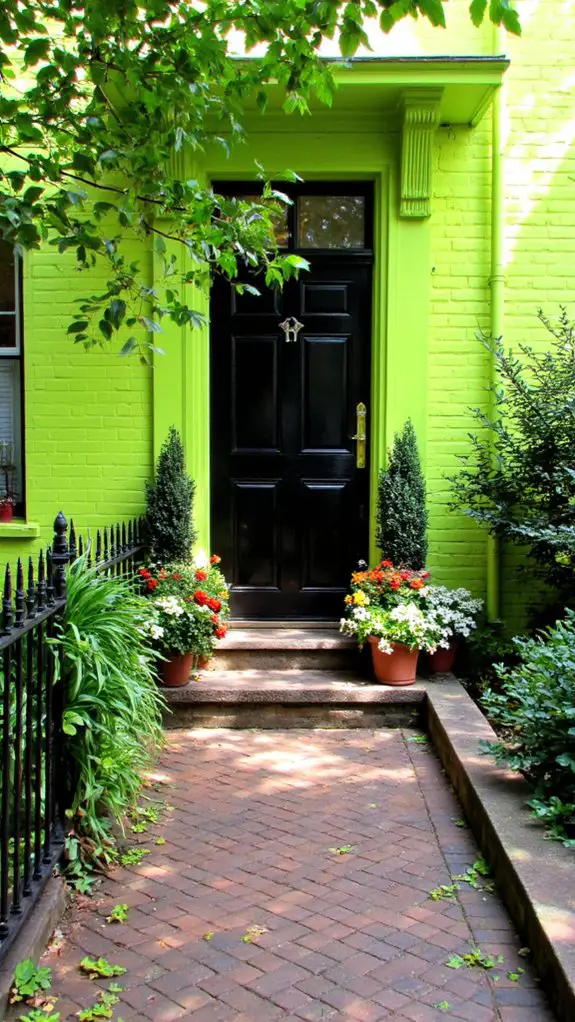 vibrant lime green elegance