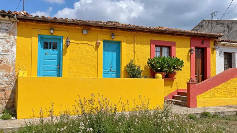 vibrant mexican house exteriors
