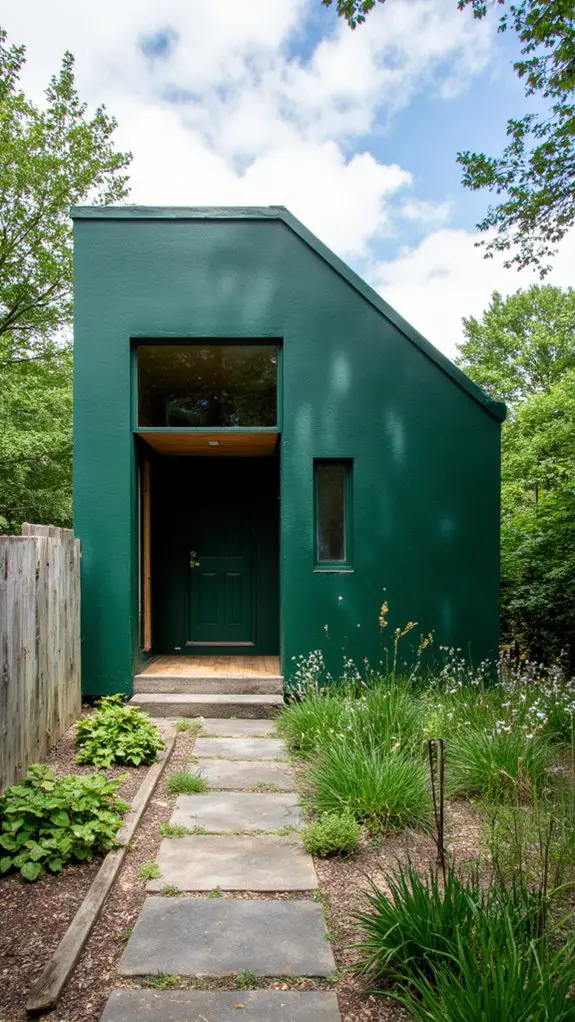 vibrant minimalist emerald design