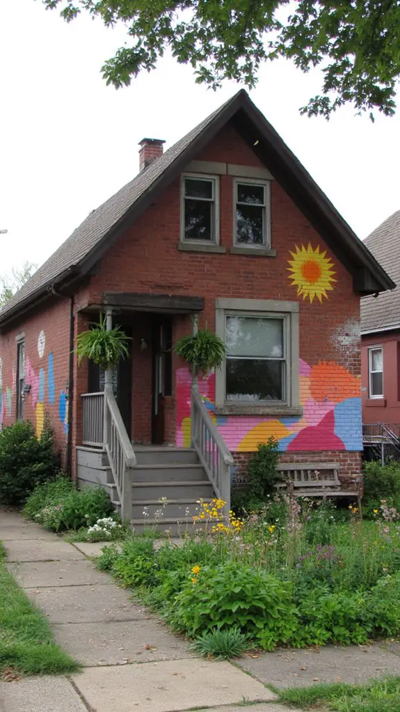 vibrant mural enhances charm