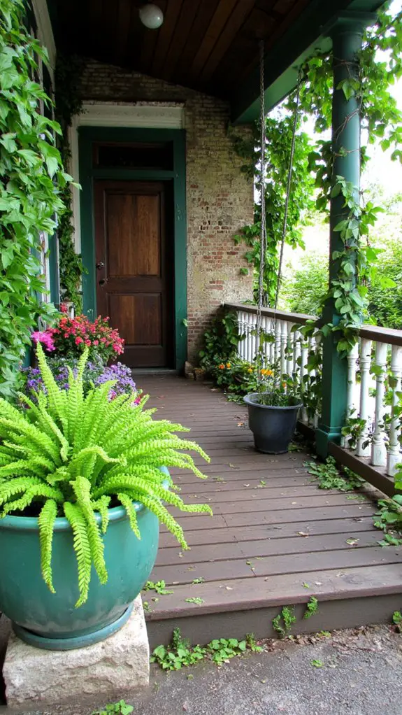 vibrant oasis with greenery