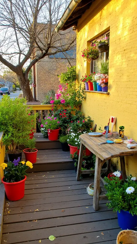 vibrant patio planters transform