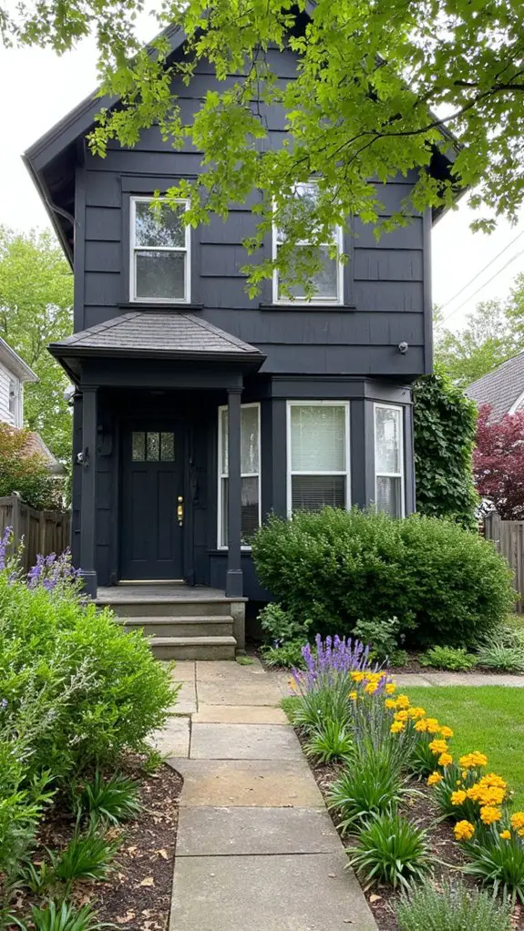 vibrant plants enhance contrast