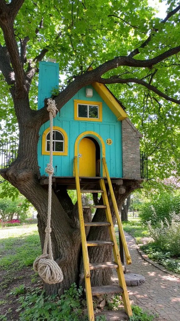 vibrant playful treehouse retreat