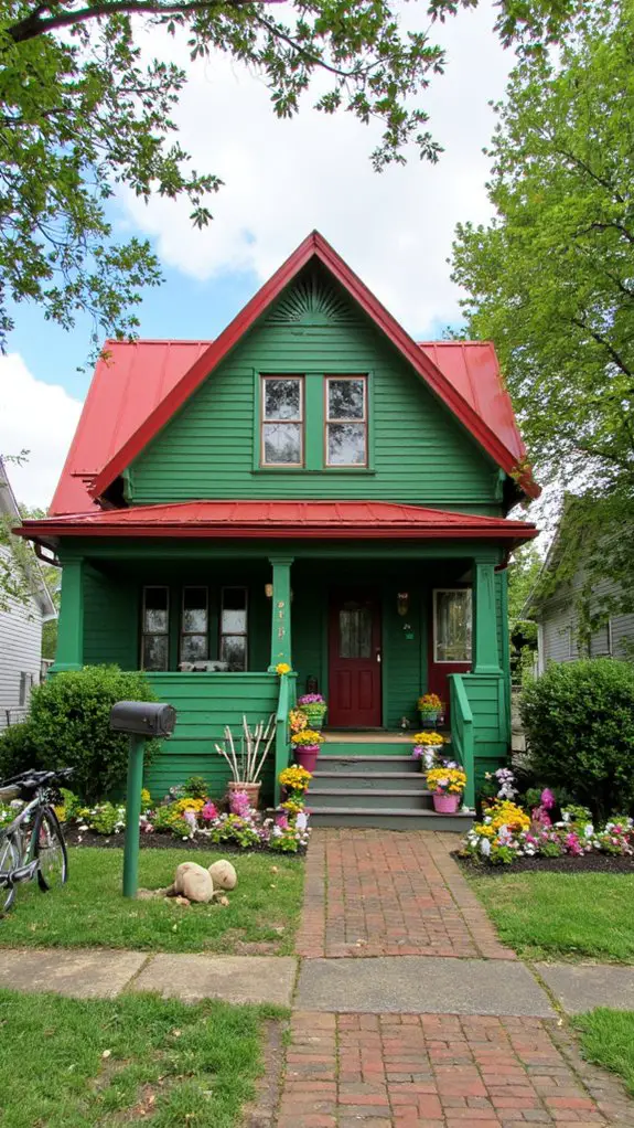 vibrant rooftop whimsical charm