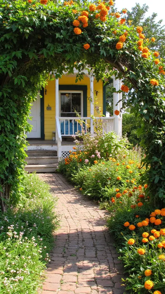 vibrant seasonal flower contrasts