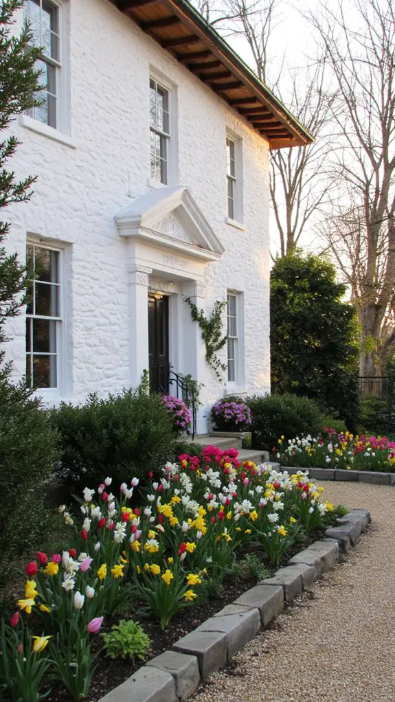 vibrant seasonal flower displays