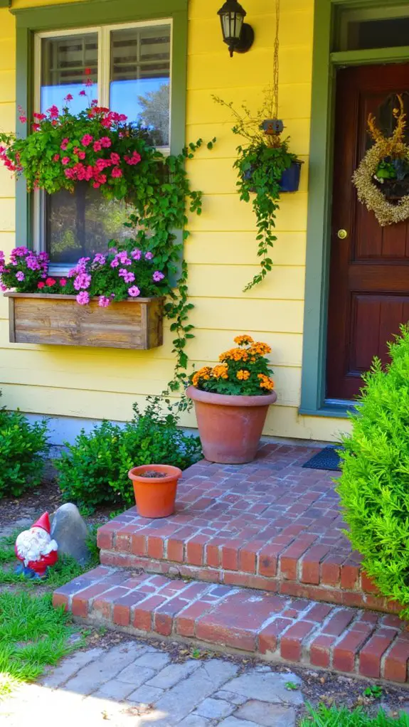 vibrant seasonal planter arrangements