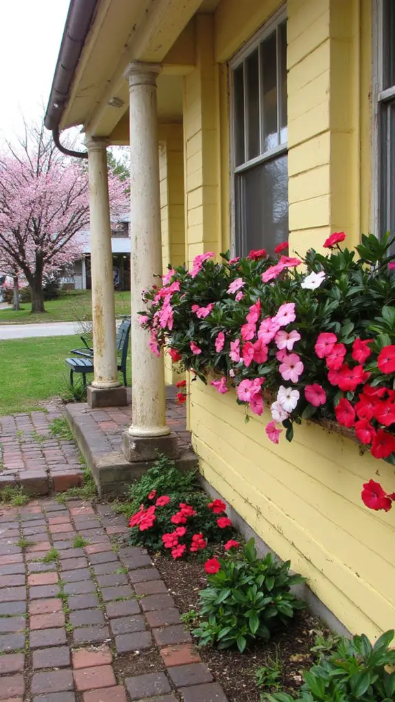 vibrant shade loving impatiens blooms