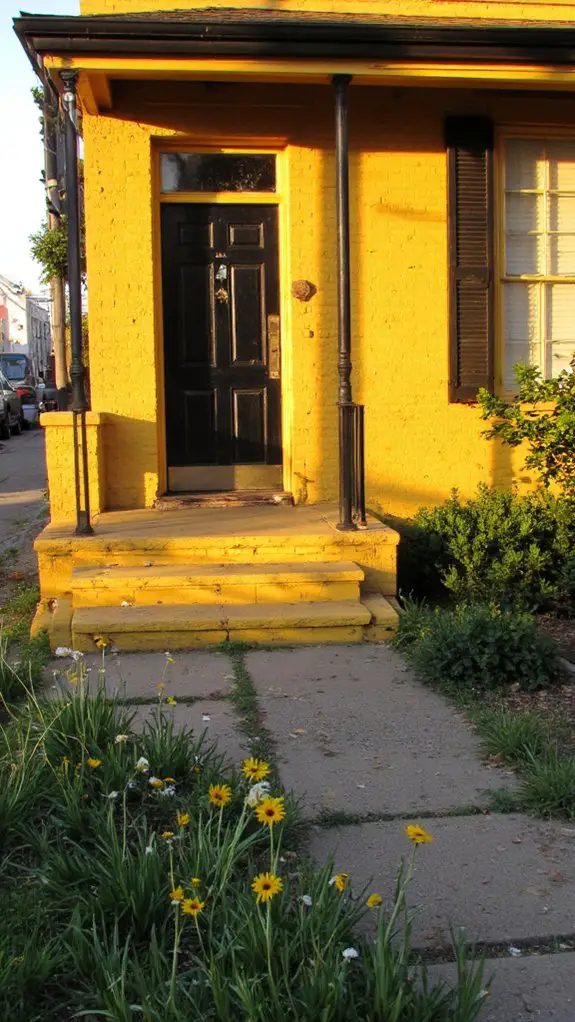 vibrant sunflower yellow accents