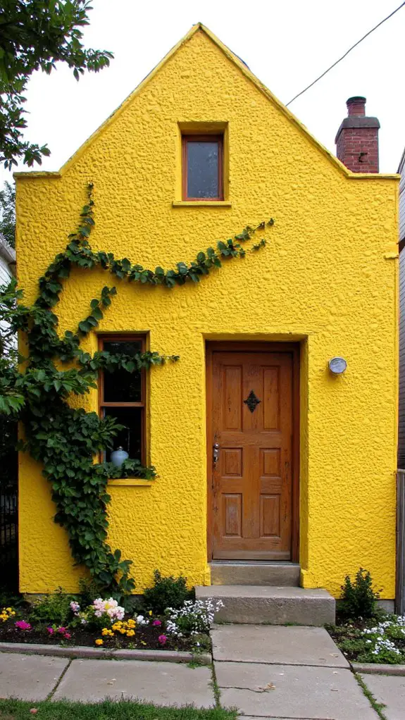 vibrant textured low maintenance exterior