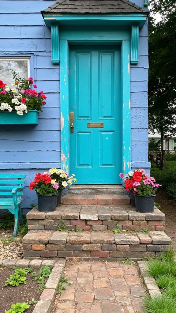 vibrant turquoise home accents