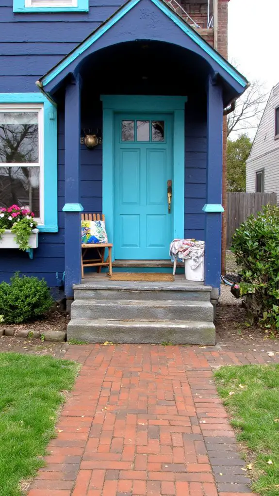 vibrant turquoise home accents