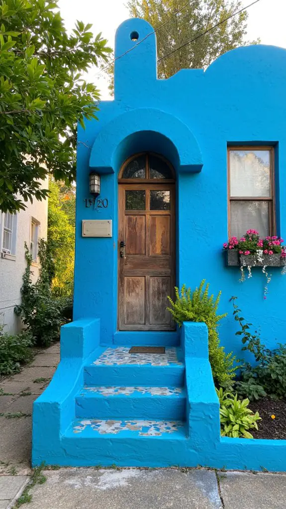 vibrant turquoise home transformation