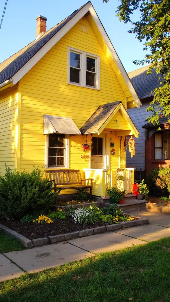 vibrant uplifting home exterior