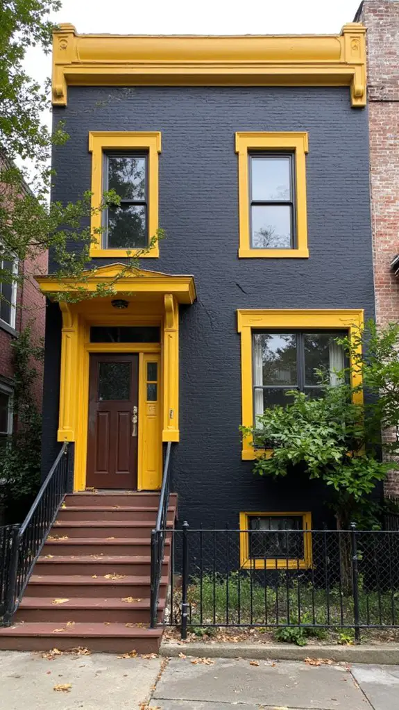 vibrant urban color blocking