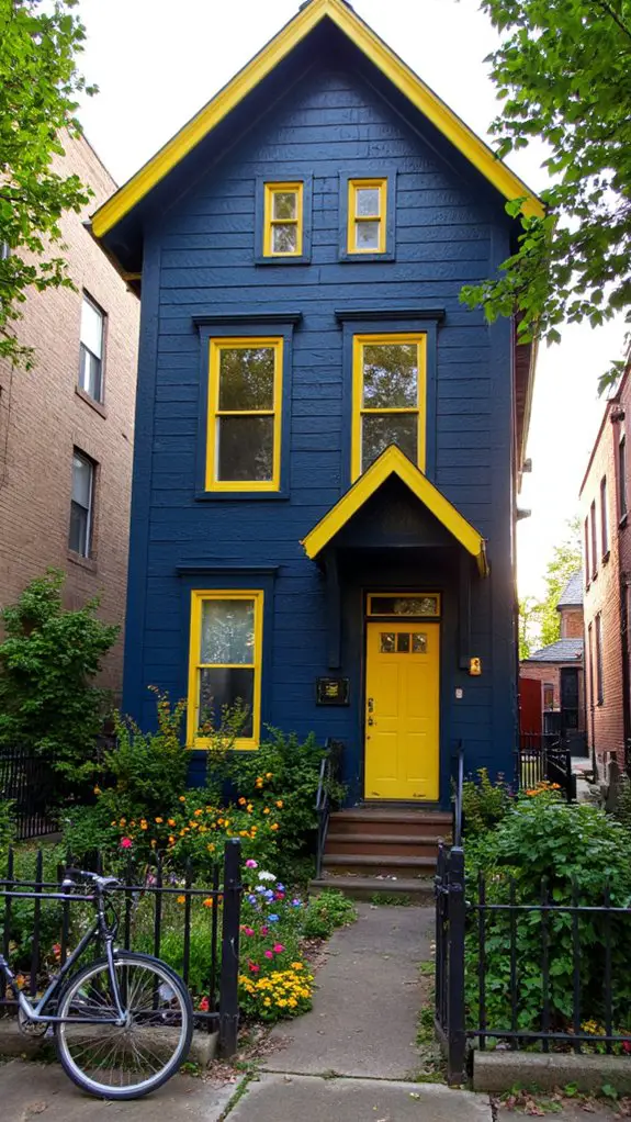 vibrant urban home exteriors