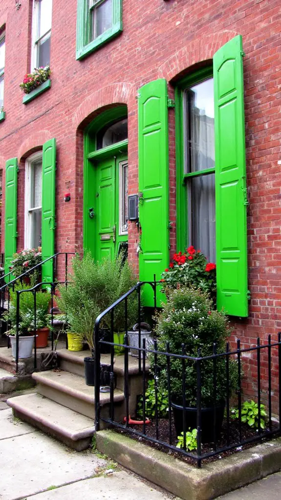 vibrant urban townhouse charm