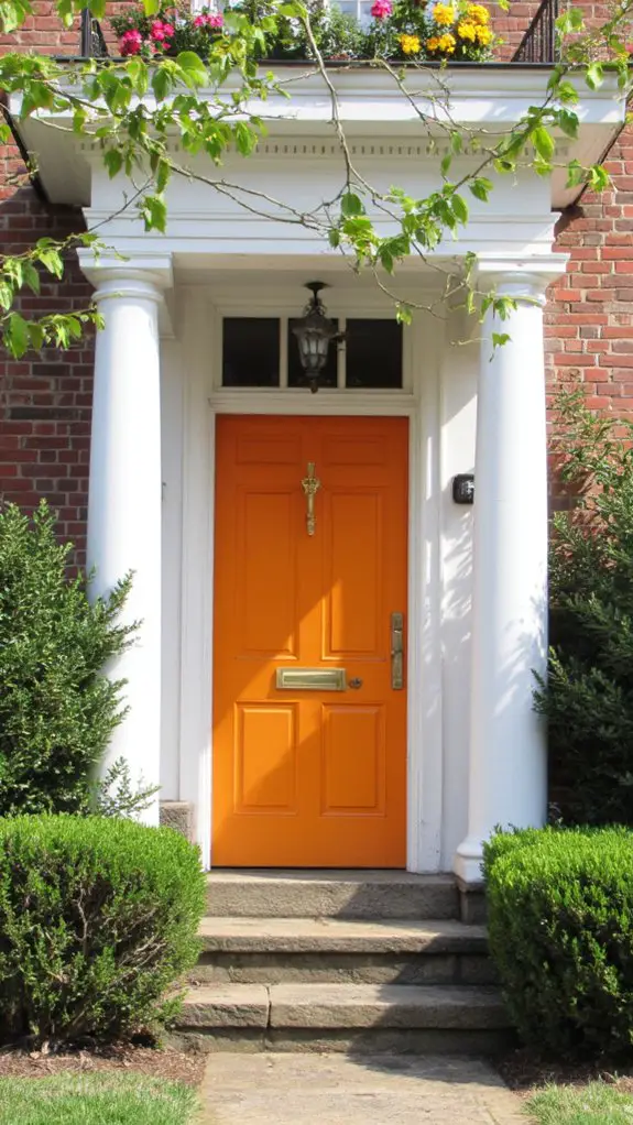vibrant welcoming entryway color