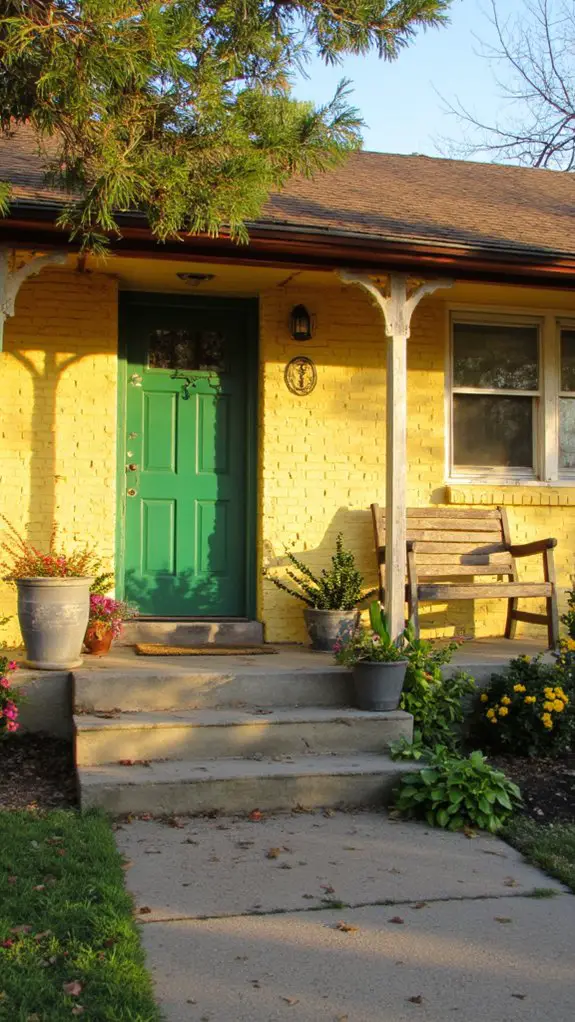 vibrant welcoming home exterior